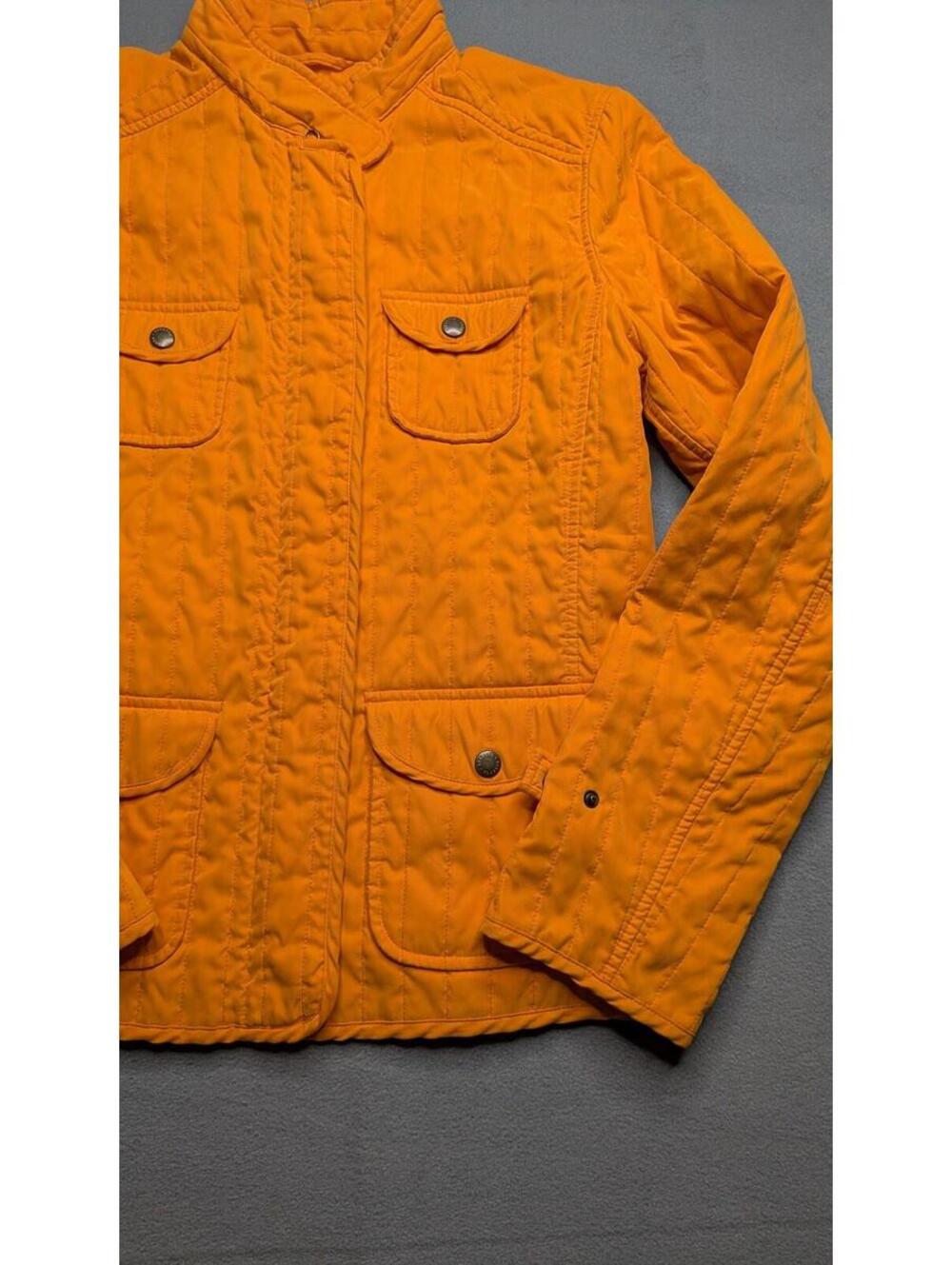 Beretta Jacket Womens 44 Orange Quilted Thermore Insulated Pockets Outdoor Sport - Picture 2 of 10